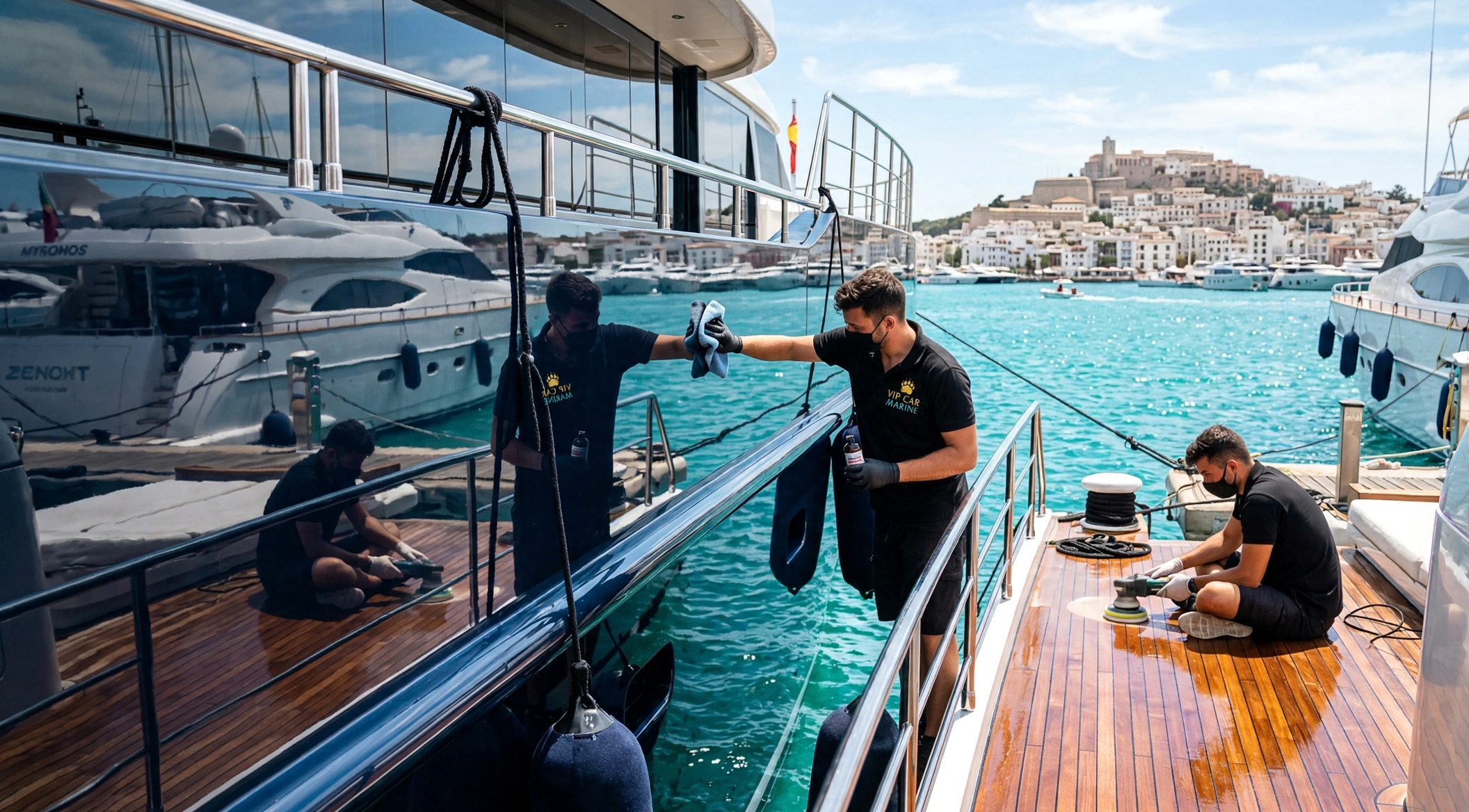 VIP CAR MARINE: Detailing y restauración náutica para yates y barcos en Ibiza